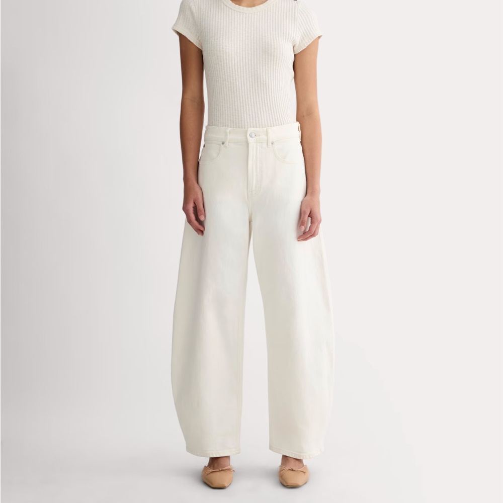 Everlane Way High Curve Jean Ecru- Size 30
